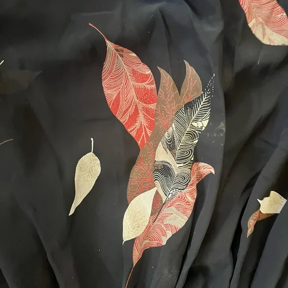 Vintage 1970s Sheer Black Feather Dress 70s Patty O’Neil - Picture 4 of 6